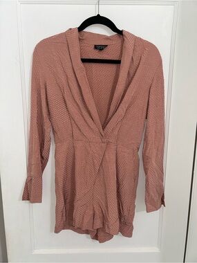 TopShop Polka Dot Deep V Romper